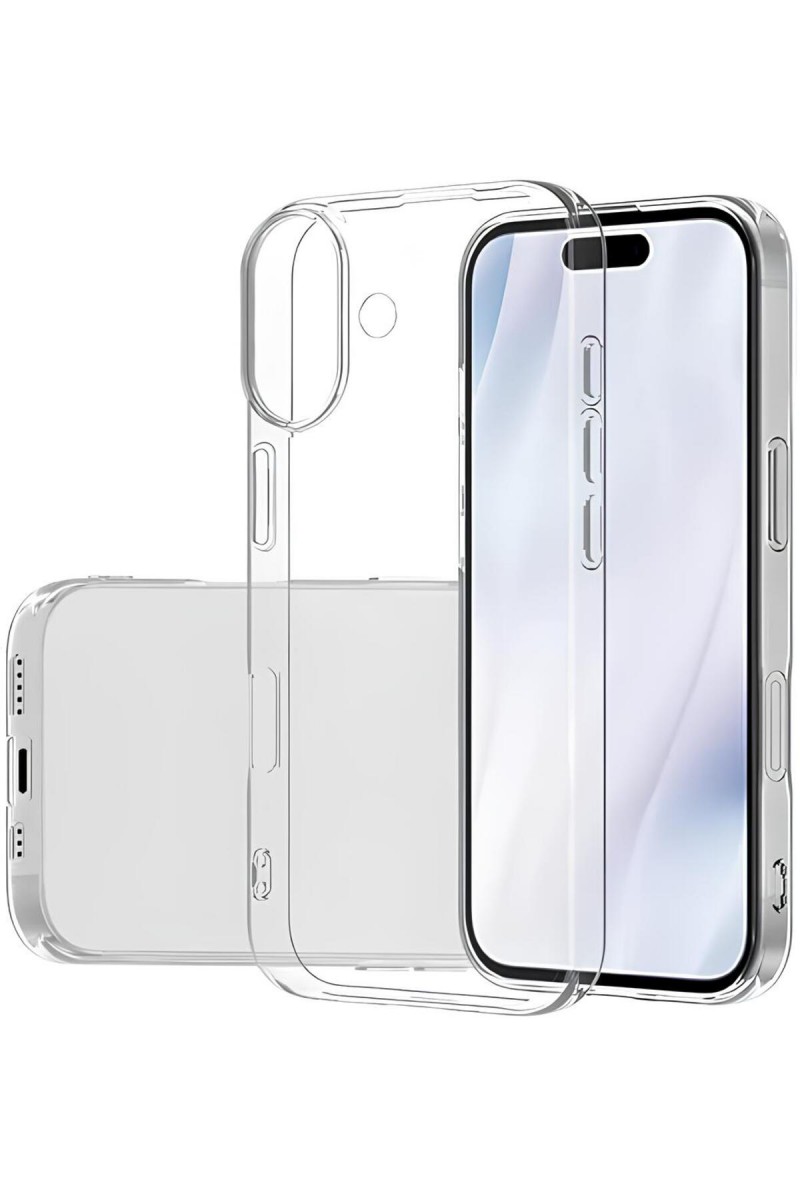 iPhone 17 Uyumlu Şeffaf Silikon Telefon Kılıfı