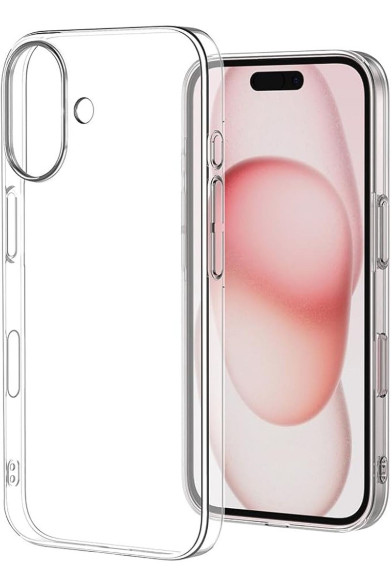 iPhone 17 Uyumlu Şeffaf Silikon Telefon Kılıfı