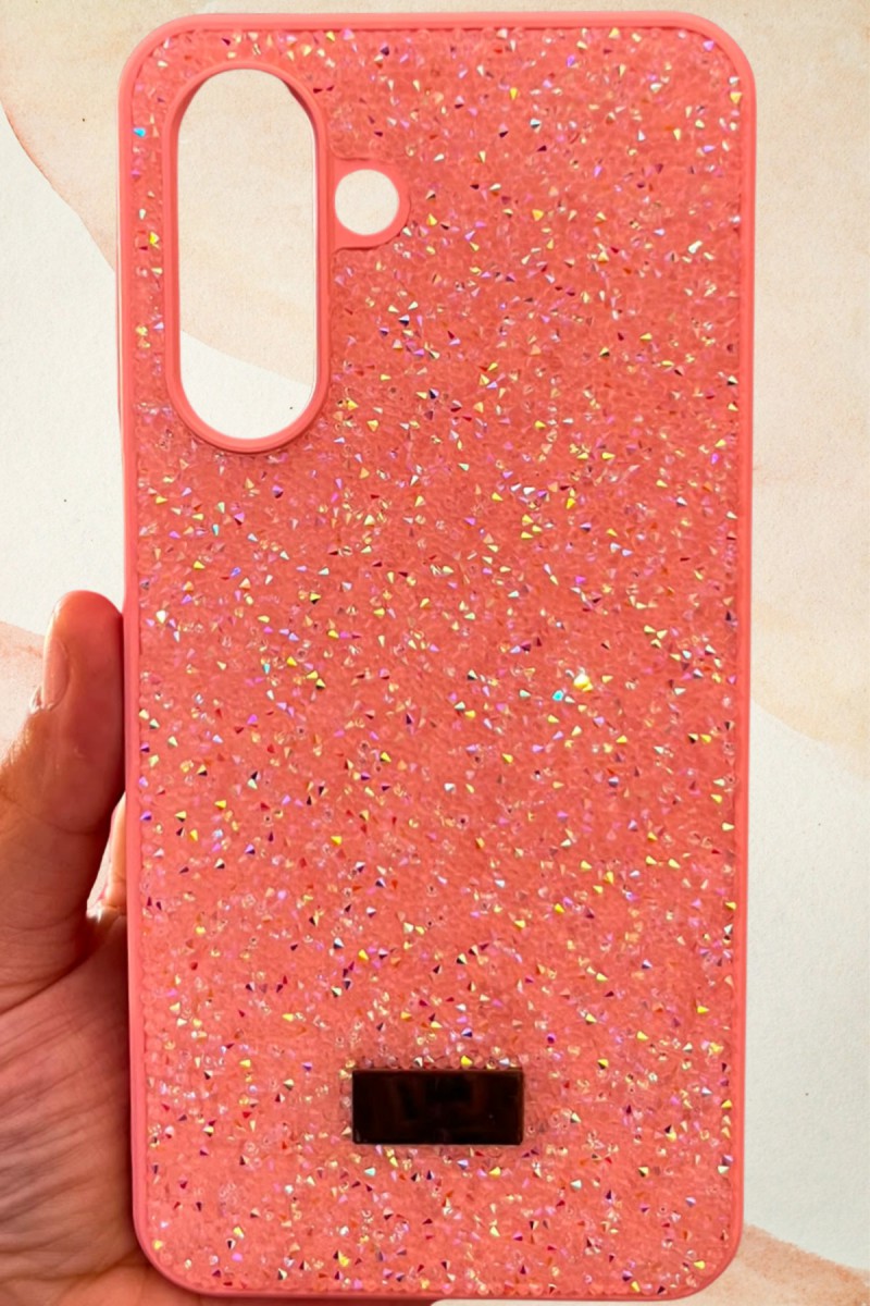 Samsung Galaxy A17 Yıldız Tozu Premium Pembe Silikon Kılıf