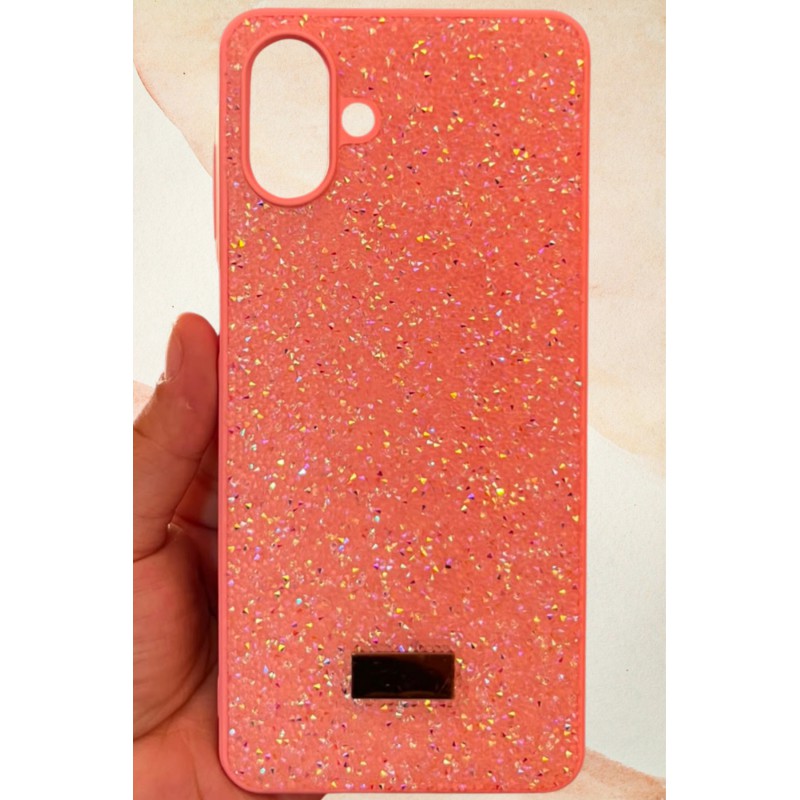 Samsung Galaxy A07 Yıldız Tozu Premium Pembe Silikon Kılıf