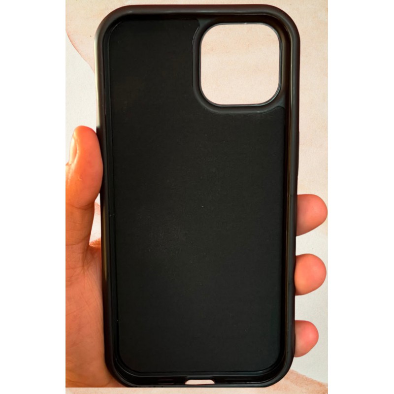 iPhone 15 Yıldız Tozu Premium Siyah Silikon Kılıf