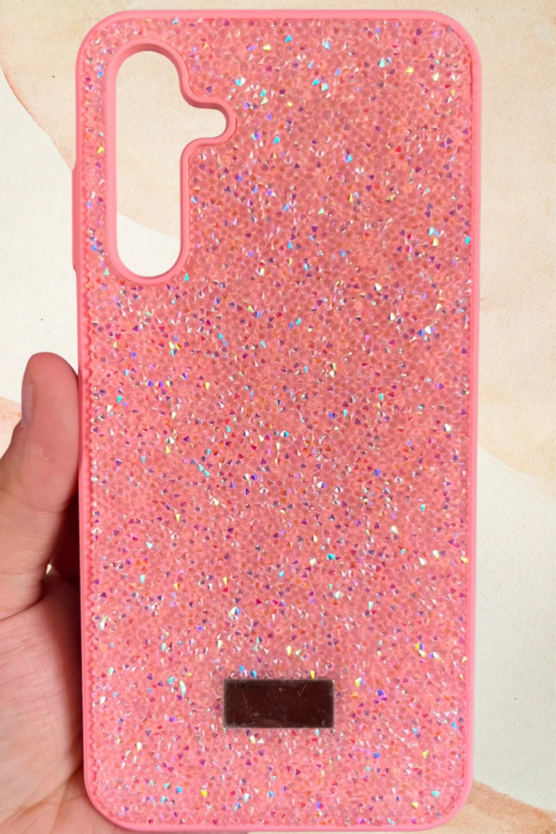 Samsung Galaxy A25 Yıldız Tozu Premium Pembe Silikon Kılıf