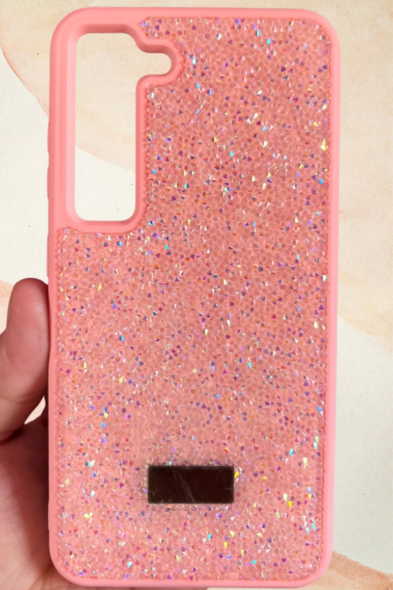 Samsung Galaxy S23 Yıldız Tozu Premium Pembe Silikon Kılıf
