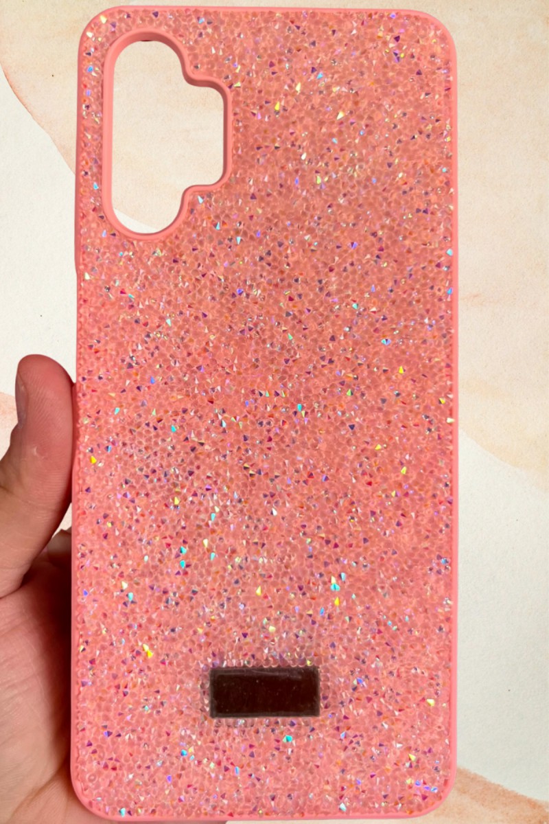 Samsung Galaxy A13 / A23 4G Yıldız Tozu Premium Pembe Silikon Kılıf
