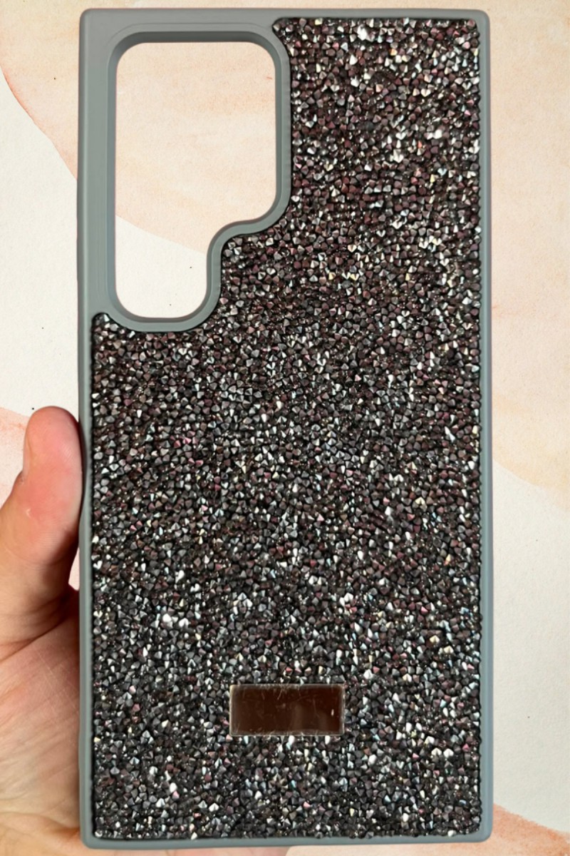 Samsung Galaxy S24 Ultra Yıldız Tozu Premium Gri Silikon Kılıf