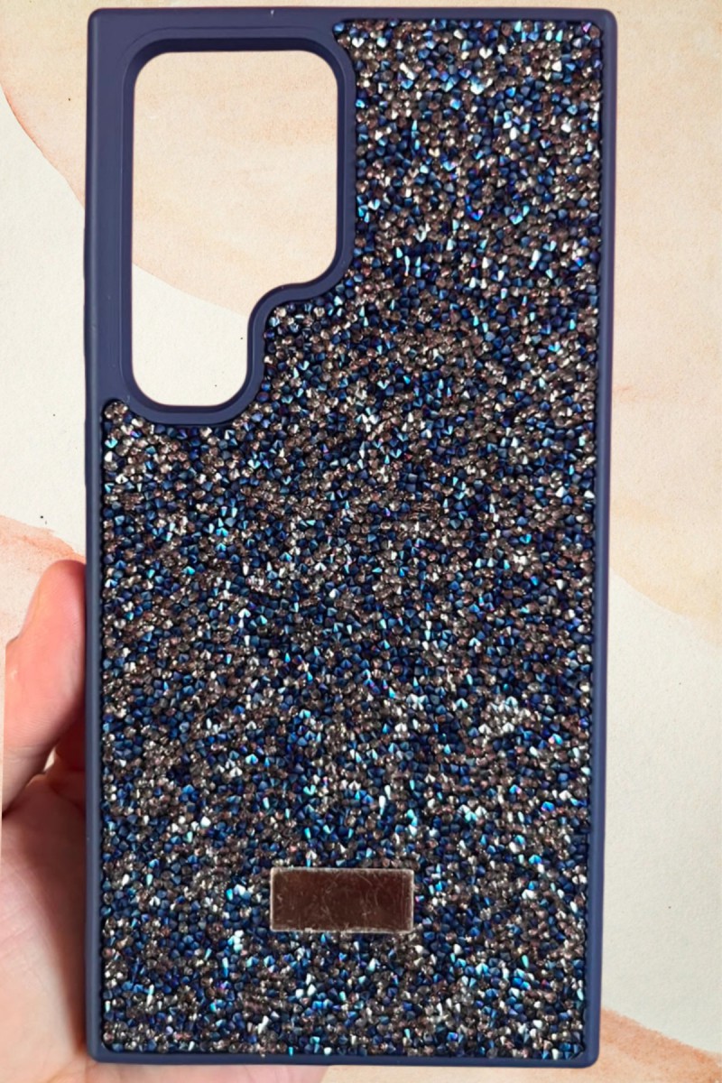 Samsung Galaxy S24 Ultra Yıldız Tozu Premium Lacivert Silikon Kılıf