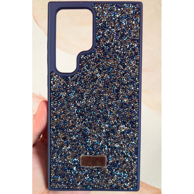 Samsung Galaxy S24 Ultra Yıldız Tozu Premium Lacivert Silikon Kılıf
