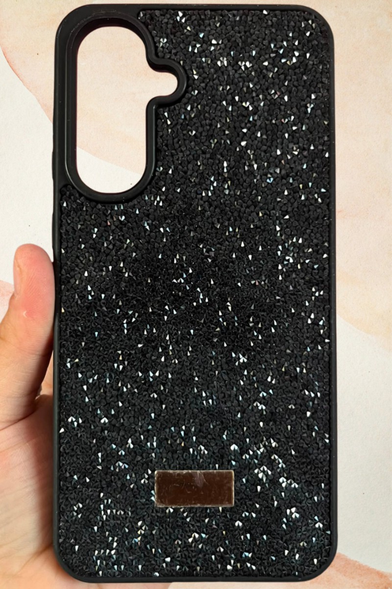Samsung Galaxy A56 Yıldız Tozu Premium Siyah Silikon Kılıf