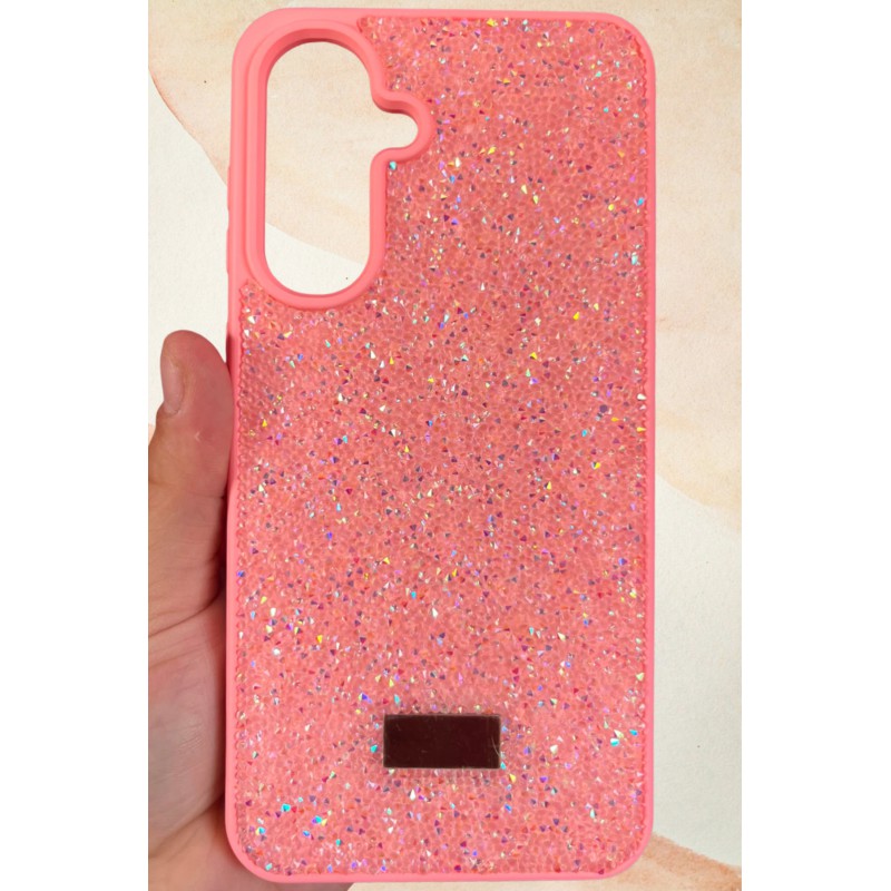 Samsung Galaxy A56 Yıldız Tozu Premium Pembe Silikon Kılıf