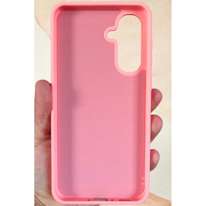 Samsung Galaxy A56 Yıldız Tozu Premium Pembe Silikon Kılıf
