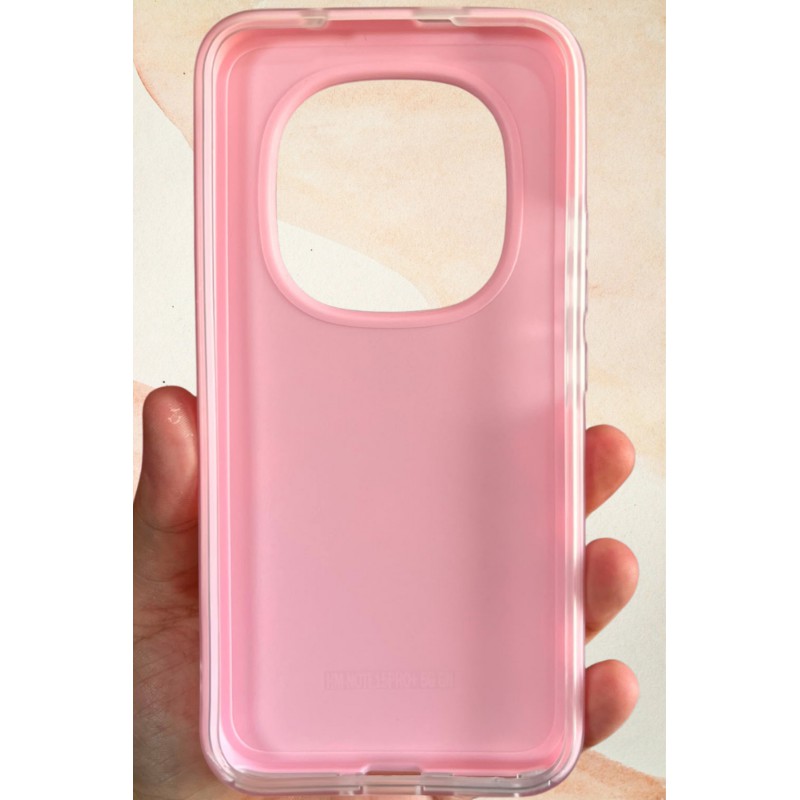 Redmi Note 15 Pro Plus Uyumlu İnci Işıltısı Fiyonk Taşlı Pembe Silikon Telefon Kılıfı