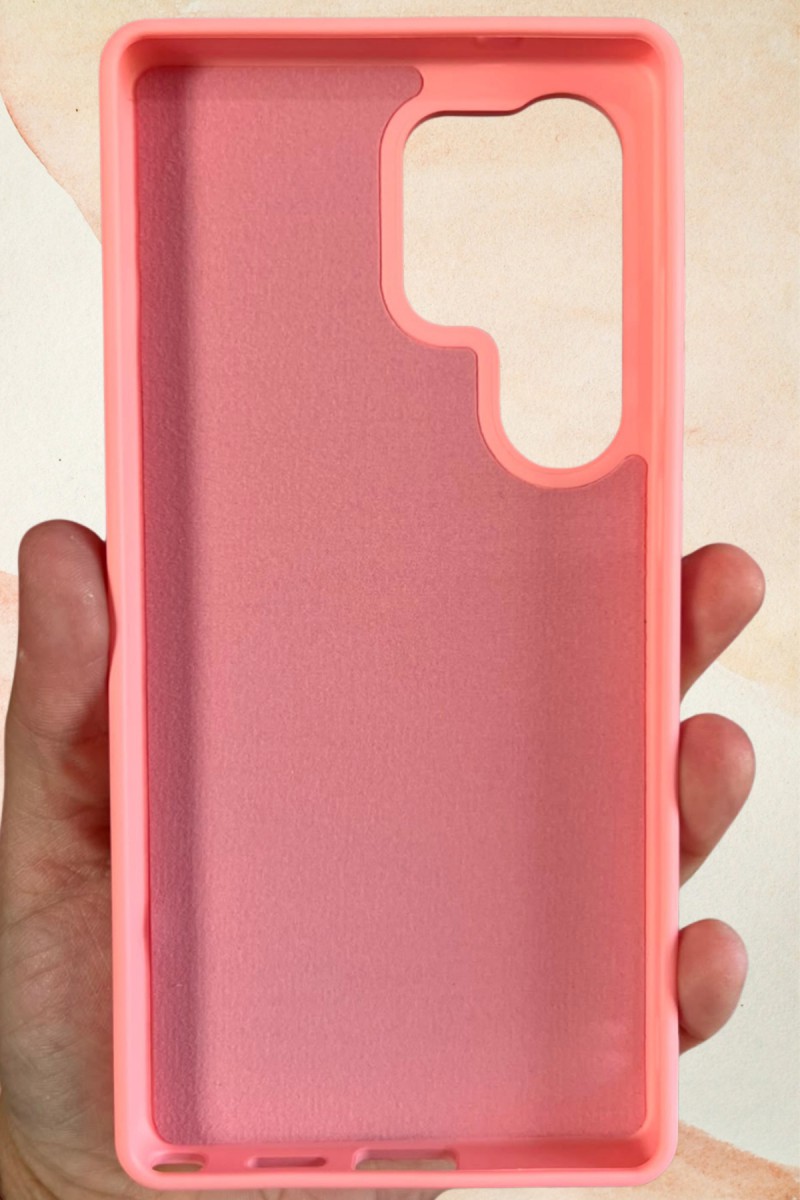 Samsung Galaxy S25 Ultra Yıldız Tozu Premium Pembe Silikon Kılıf