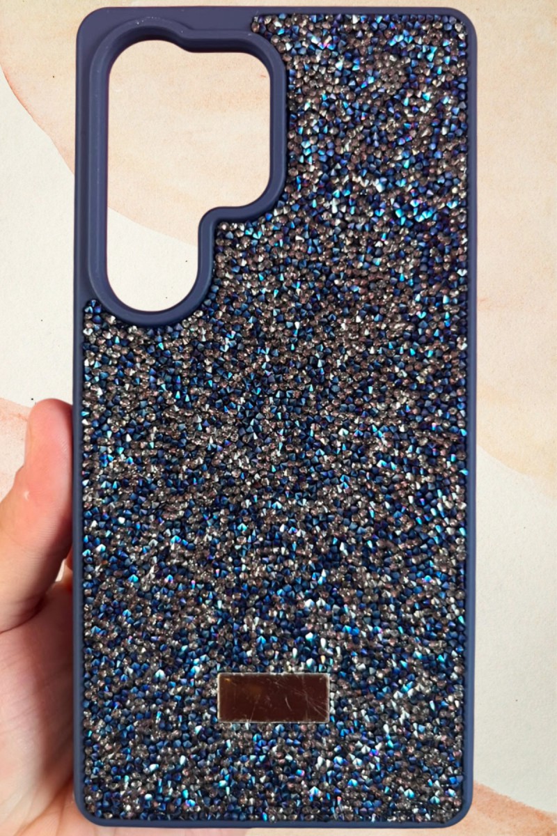 Samsung Galaxy S25 Ultra Yıldız Tozu Premium Lacivert Silikon Kılıf